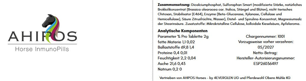AHIPOS SULFO IMMUN – Der kraftvolle Immun-Booster für dein Pferd!