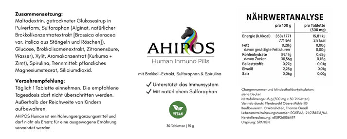 AHIPOS Human Inmuno Pills