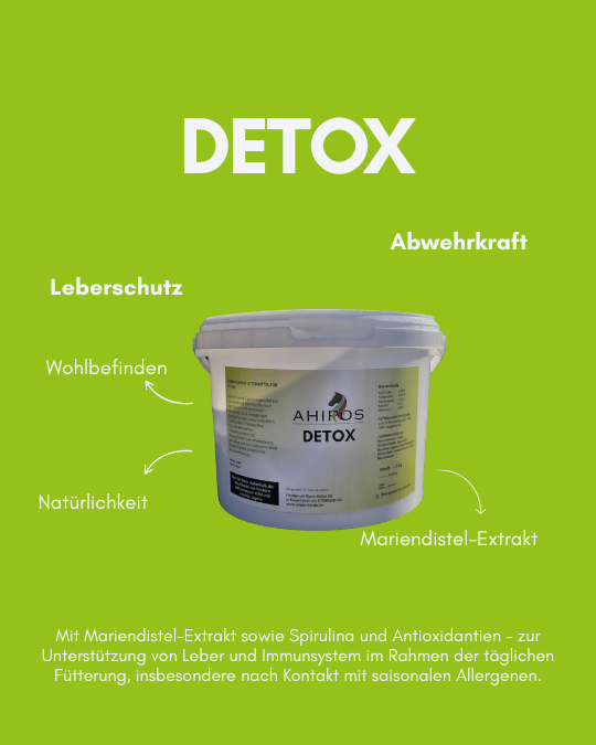 AHIPOS Detox | Immun- & Leberunterstützung Pferd - ahipos-horses