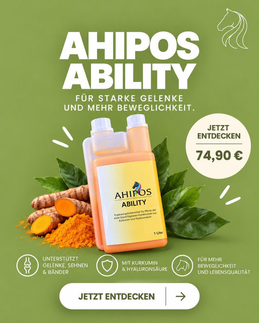 AHIPOS  Ability Zusatzfutter (Kurkumin & Hyaluronsäure)